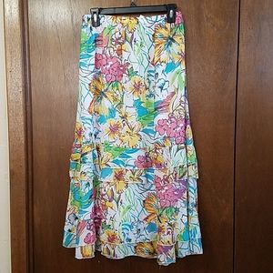 NWT Multiples Floral Skirt S